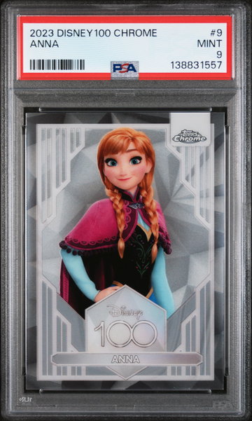 2023 Topps Chrome Disney100 Anna #9 PSA 9