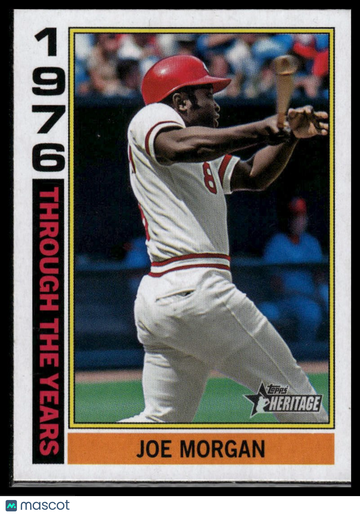 2025 Topps Heritage Joe Morgan #TTY-1 Through the Years