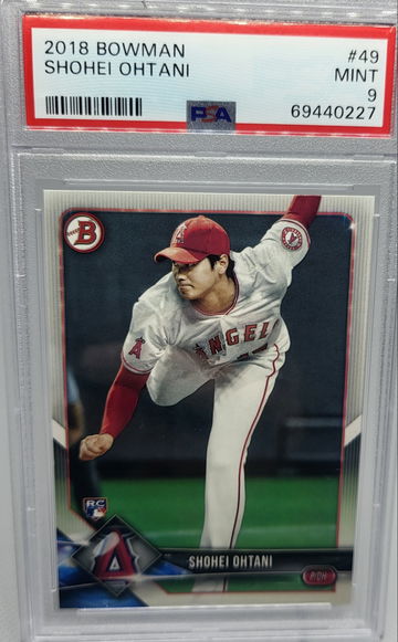 2018 Bowman #49 Shohei Ohtani RC PSA 9