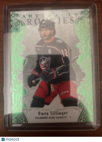 2025-26 Upper Deck Artifacts Owen Sillinger #173 Emerald Short Print Parallel/Variety Rookie Base Set