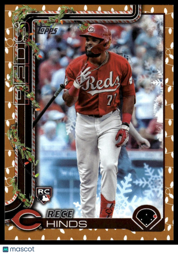 2025 Topps Holiday Rece Hinds #H168 Gold Holiday Lights RC