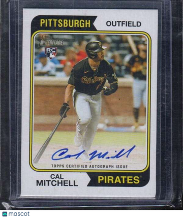 2023 Topps Heritage - Real One Autographs Cal Mitchell #ROA-CML