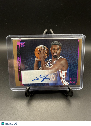 2024-25 Panini Photogenic Adem Bona #RA-BON Rookie Autographs Jazzy FOTL SN AU