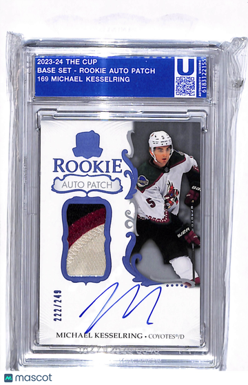 2023 Upper Deck The Cup Michael Kesselring #169 Rookie Auto Patch /249 Patch Memorabilia