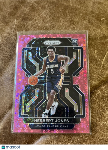 2021-22 Panini Prizm Pink Disco Prizm Herbert Jones RC #329/Num 37/50