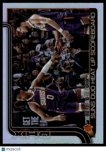2025-26 Topps Heat Check!: Suns Duo Heat Up Scoreboard #294 Rainbow Foilboard
