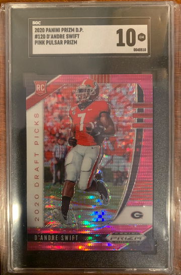 2020 Panini Pink Pulsar Prizm D Andre Swift Rookie SGC 10 