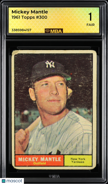 1961 Topps Mickey Mantle #300 MBA 1