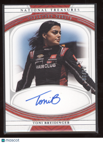2022 Panini National Treasures Treasured Debuts Toni Breidinger #TD-TB /10 Autograph