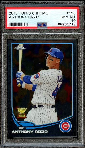 2013 Topps Chrome Anthony Rizzo #158 Rookie Cup PSA 10