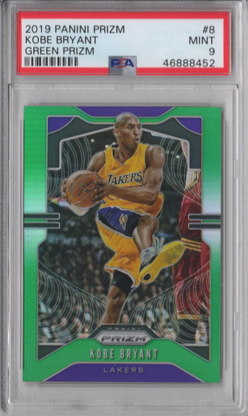 2019 Prizm Kobe Bryant Green PSA 9