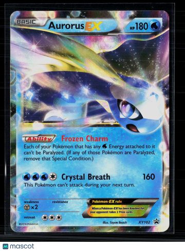Pokemon 2016 XY Promos Aurorus EX FA #XY102