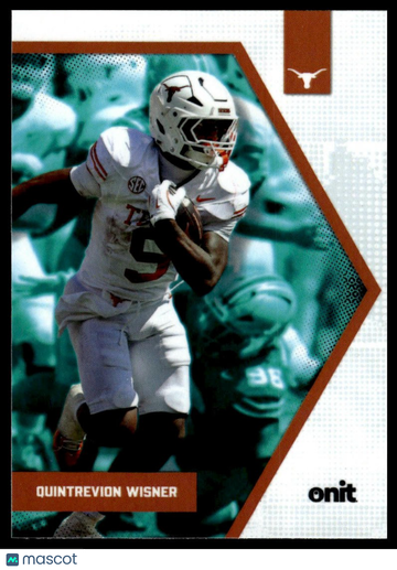 2025 ONIT Athlete Texas Longhorns Quintrevion Wisner #P-12 Parallel Teal