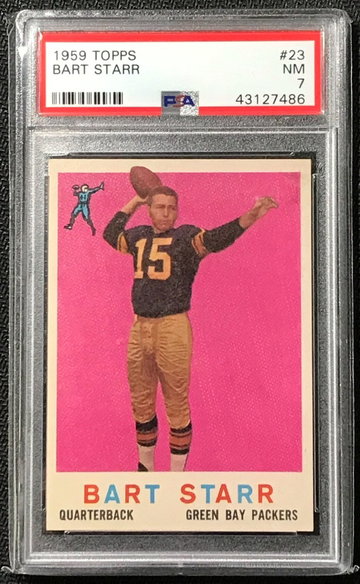 Bart Starr 1959 Topps #23 PSA 7 NM (43127486)