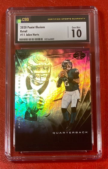 2020 Panini Illusions Jalen Hurts Retail #11 CSG 10