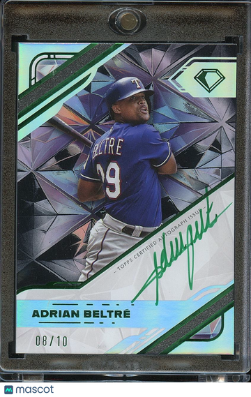 Adrian Beltre 2025 Diamond Icons Green Ink Auto Autograph Texas Rangers 8/10