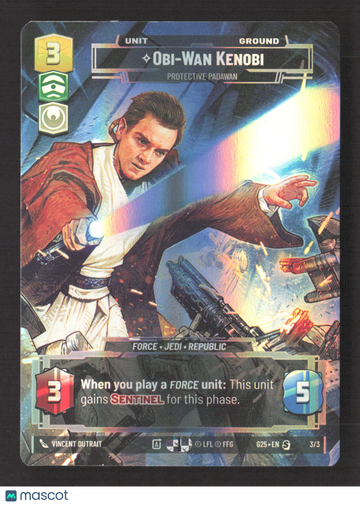 2024 Fantasy Flight Games Star Wars: Unlimited Spark of Rebellion Obi-Wan Kenobi