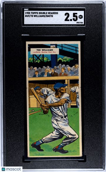 1955 Topps Double Headers Smith Williams #69/70 SGC 2.5