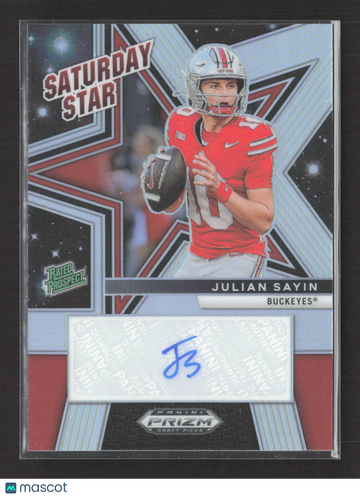 2025 Panini Prizm Draft Picks Saturday Star Julian Sayin #SSS-JSN Silver