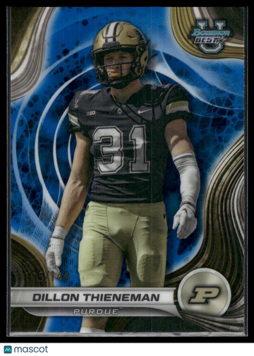 2024 Bowman University Best Dillon Thieneman #75 Blue Refractor /149 SN