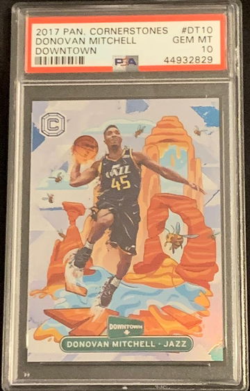 Donovan Mitchell 2017 Panini Cornerstones Downtown SSP PSA 10