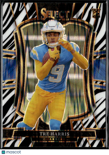 2026 Panini Select Prizm Premier Level Tre Harris #101 Zebra RC