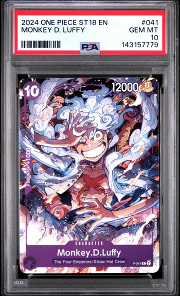 2024 One Piece Starter Deck-Purple Monkey D. Luffy Monkey D. Luffy #41 PSA 10