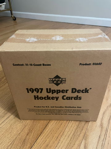 1997/98 SPX Hobby Hockey case sealed. 14 18 pack boxes