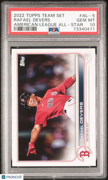 2022 Topps Team Set American League All-Star Rafael Devers #AL-5 PSA 10