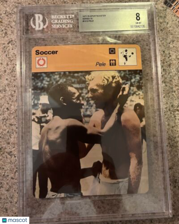 2018 Sportscaster Series 1 Pelé #1012 Print Short BGS 8