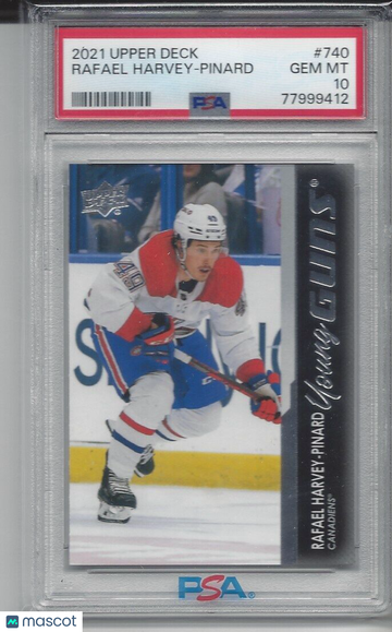 2021-2022 Upper Deck Rafael Harvey-Pinard #740 PSA 10