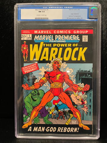 Marvel Premiere #1  origin of Warlock  old label!!!
