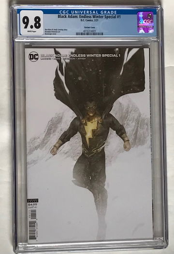 BLACK ADAM ENDLESS WINTER SPECIAL #1 Bosslogic CGC 9.8 NM/MT Peterson 2021 WP