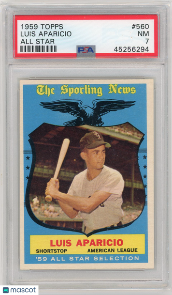 1959 Topps Luis Aparicio #560 All Star PSA 7