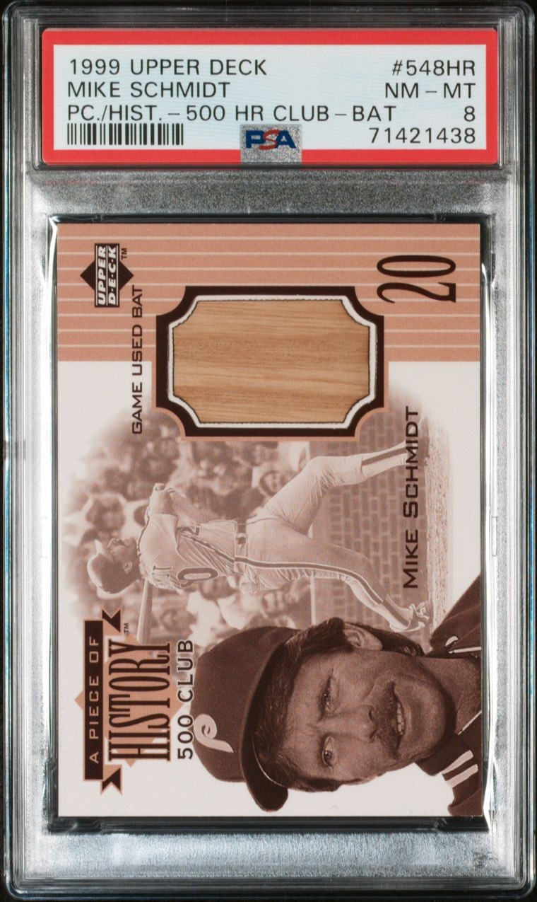 1999 Upper Deck A Piece of History 500 Home Run Club Mike Schmidt