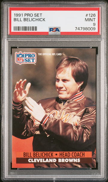 1991 Pro Set Bill Belichick Rookie RC Coach