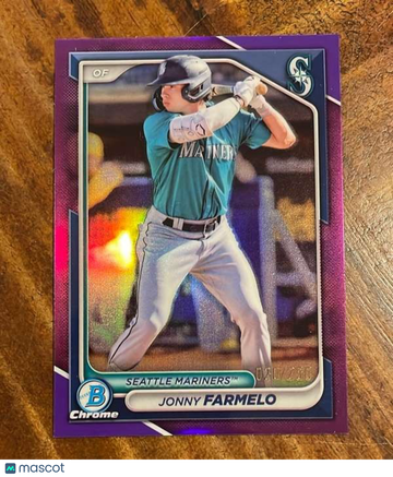 2024 Bowman Draft - Chrome Purple Refractor Jonny Farmelo #BDC-193