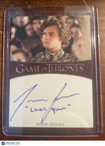 2020 Rittenhouse Game of Thrones Season 8 - Inscription Autograph Finn Jones Insert #_FIJO.2