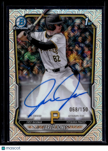 2026 Bowman Chrome Jared Jones #CPA-JJ Yellow Mojo Refractor /150 1st Bowman