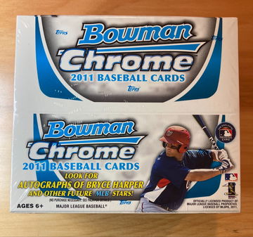 2011 Bowman Chrome Sealed Retail Box Trout and Harper Rookie