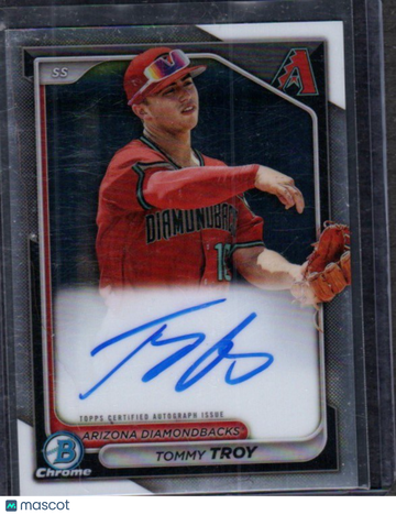 2024 Bowman Tommy Troy #CPA-TT Chrome Prospects Autographs AU