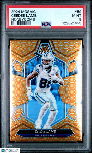 2024 Panini Mosaic Ceedee Lamb #59 Honeycomb PSA 9