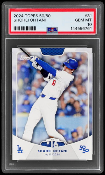2024 Topps 50/50 Shohei Ohtani PSA 10