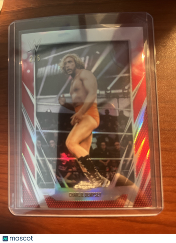 2026 Topps Chrome WWE Charlie Dempsey #163 Red Refractor SN