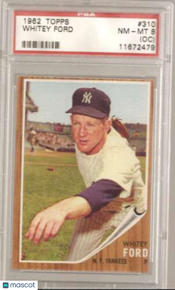 1962 Topps Whitey Ford #310 PSA 8