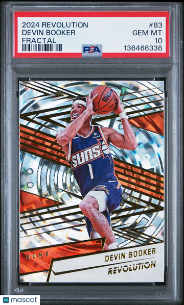 2024 Panini Revolution Devin Booker #83 Fractal PSA 10