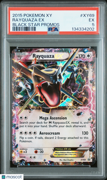 2015 Pokemon Xy Black Star Promos Rayquaza EX Black Star Promos PSA 5 #XY69