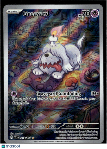Greavard 2023 Scarlet & Violet Holo Secret Rare #214/198