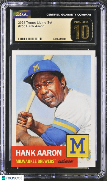 2024 Topps Living Set Hank Aaron #755 CGC 10