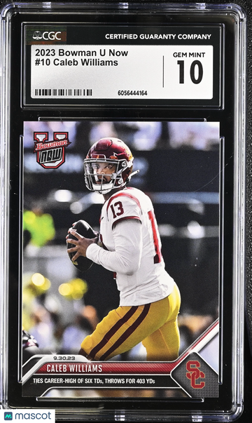 2023 Bowman U Now Caleb Williams #10 CGC 10